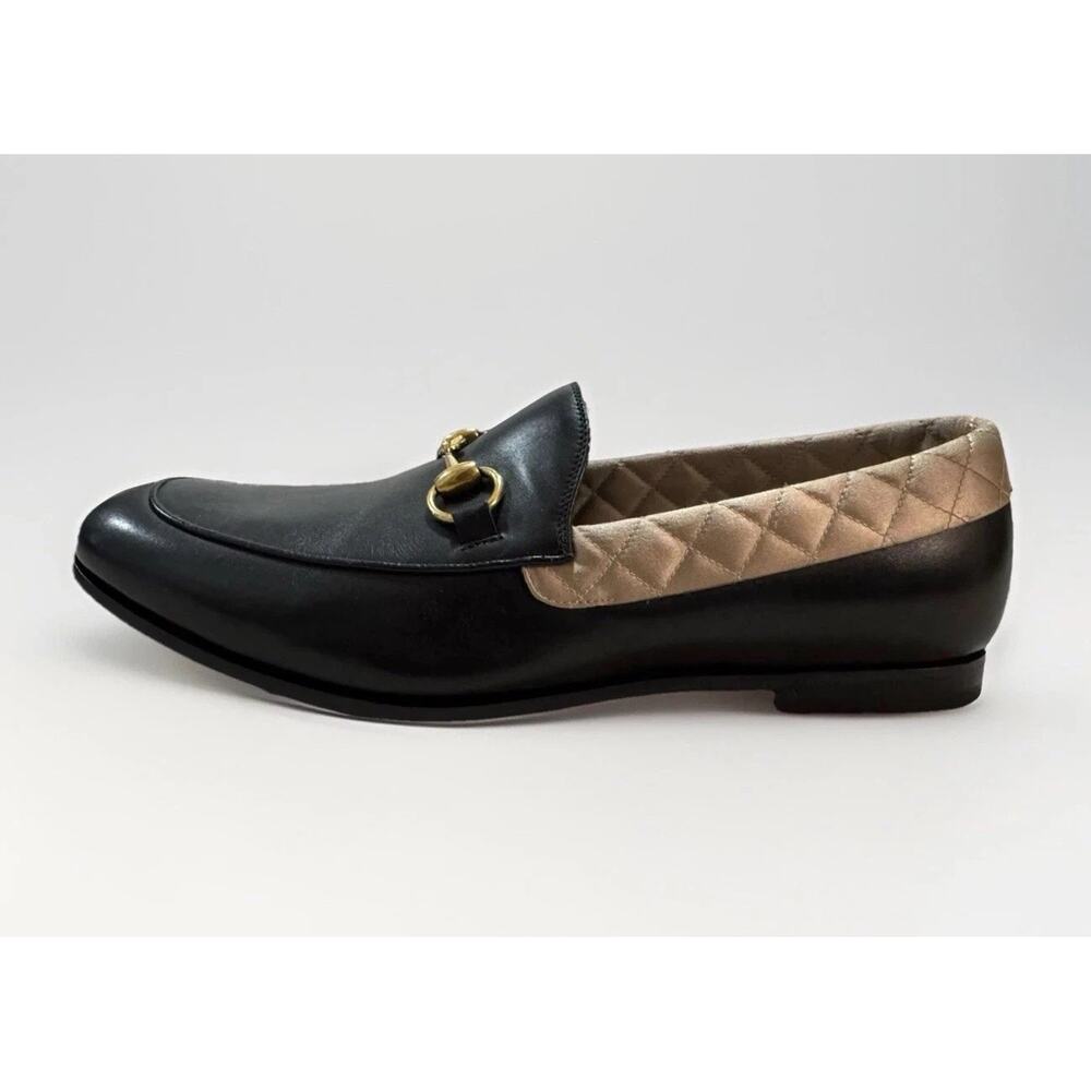 Authentic GUCCI Jordaan Horsebit Brixton Loafer Black Leather UNISEX US 7.5